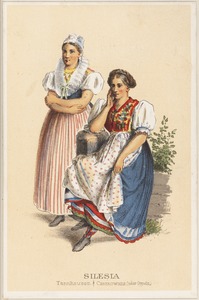 German peasant costumes - Silesia Tannhausen - Czarnowanz (near Oppeln)