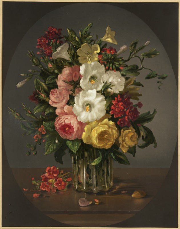 Flowers in a glass vase