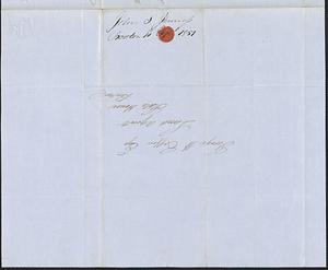 John S. Jenness to George Coffin, 11 April 1851