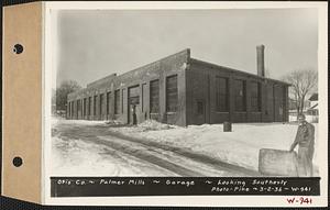 Otis Co., Palmer Mills, garage, looking southerly, Palmer, Mass., Mar. 2, 1936