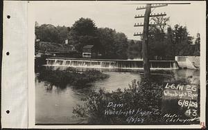 Wheelwright Paper Co., dam, Hardwick, Mass., Jun. 8, 1928