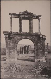 So Arch of Hadrian with the temple of Zeus