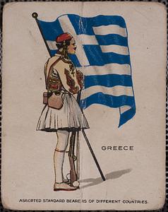 Greece. Assorted standard bearers of different countries