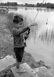 Fishing at Buttonwood Park, New Bedford