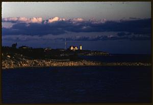 Sunset on boat from Nantucket