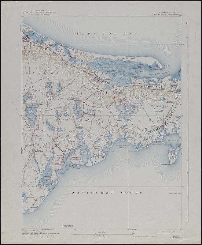 Barnstable Quadrangle Massachusetts