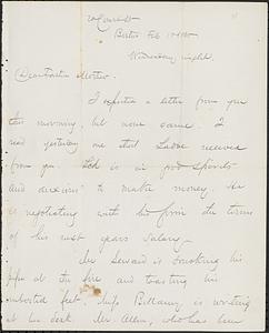 Letter from John D. Long to Zadoc Long and Julia D. Long, February 15, 1865