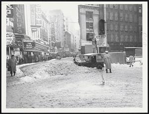Wash St from Avery to West St. Weather Snow