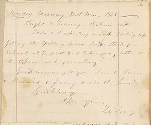 Letter from Zadoc Long to John D. Long, March 30, 1868