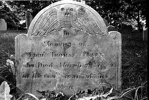 Thomas Pratt headstone, Rumney Marsh