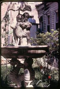 Fountain, Dodd House garden, Boston North End