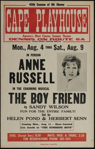 In person Anne Russell in the charming musical The Boy Friend by Sandy Wilson