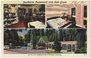 Faulkner's Restaurant and Auto Court, on U. S. 27, 10 miles south of Stanford, Kentucky