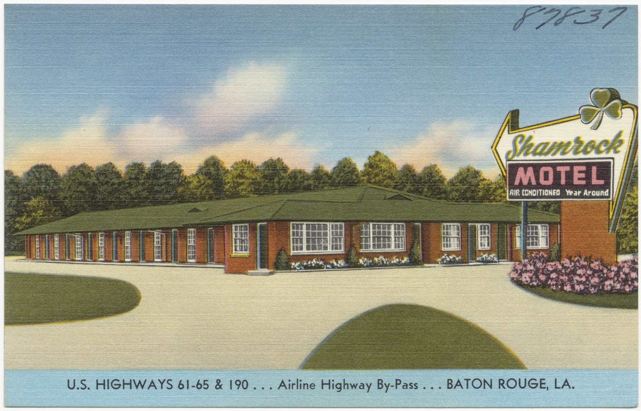 Shamrock Motel, U. S. Highways 6165 & 190... Airline Highway ByPass... Baton Rouge, La
