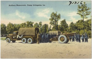 Artillery maneuvers, Camp Livingston, La.