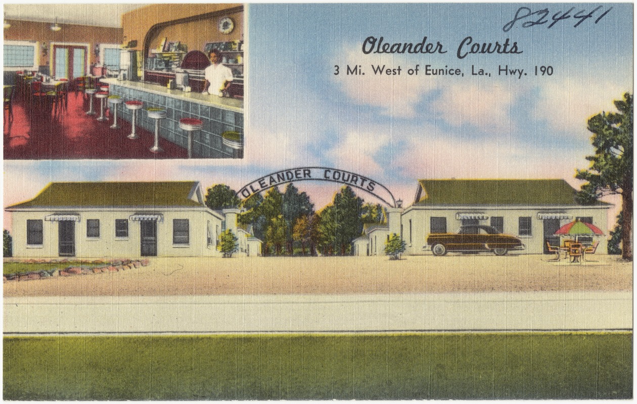 Oleander Courts, 3 mi. west of Eunice, La., Hwy. 190