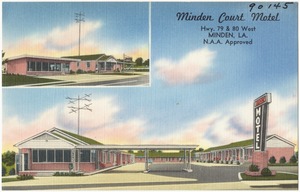 Minden Court Motel, Hwy.79 & 80 West, Minden, La.