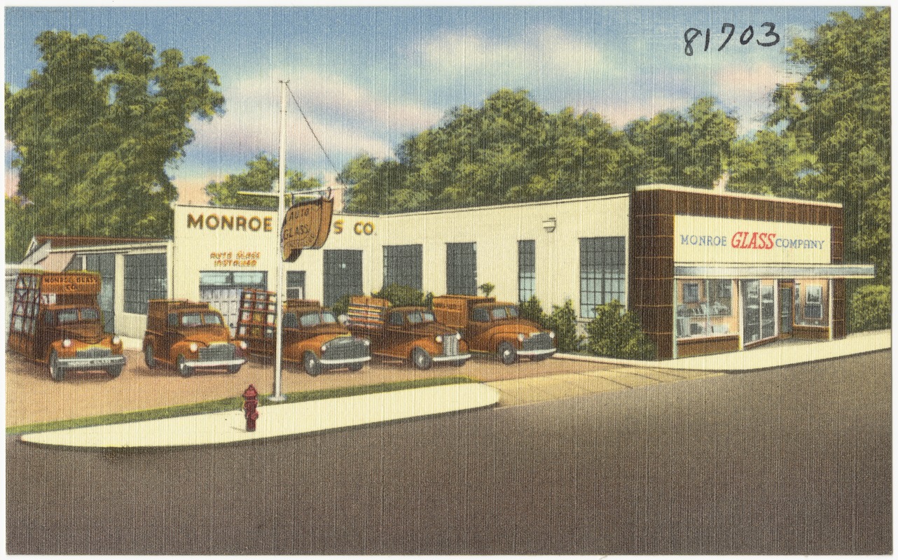 Monroe Glass Company, 414 Walnut, Monroe, Louisiana