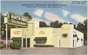 Martin Bros. Restaurant and Drive-In Stand, 5 miles east of Canal St., New Orleans, La.