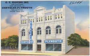 O. E. Haring Inc., 1625 Canal Street, New Orleans, La.