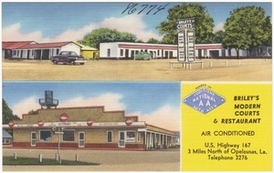 Briley's Modern Courts & Restaurant, U.S. Highway 167, 3 miles north of Opelousas, La.