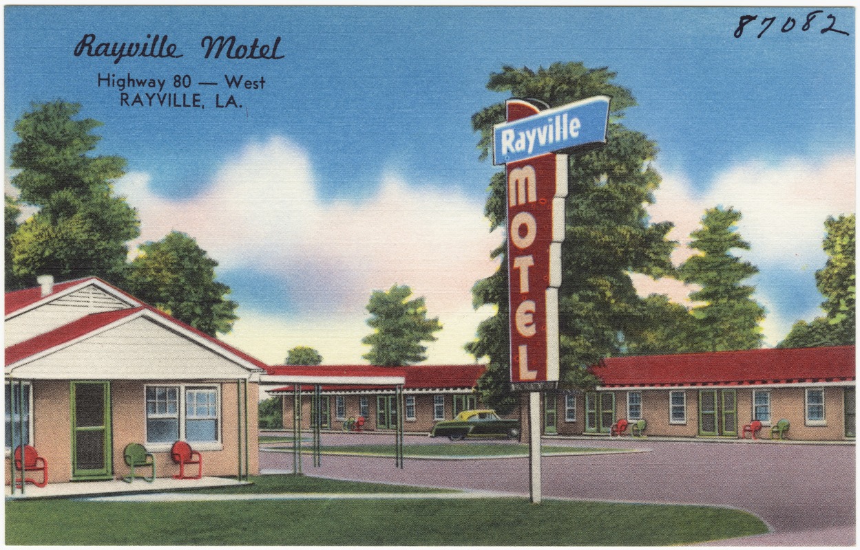 Rayville Motel, Highway 80 West, Rayville, La. Digital Commonwealth