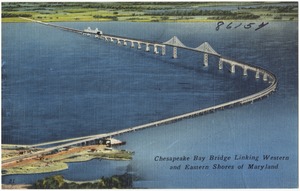 Chesapeake Bay Bridge linking western and eastern shores of Maryland