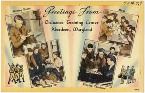 Greetings from Ordnance Training Center, Aberdeen, Maryland
