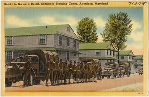 Ready to go on a detail, Training Center, Aberdeen, Maryland