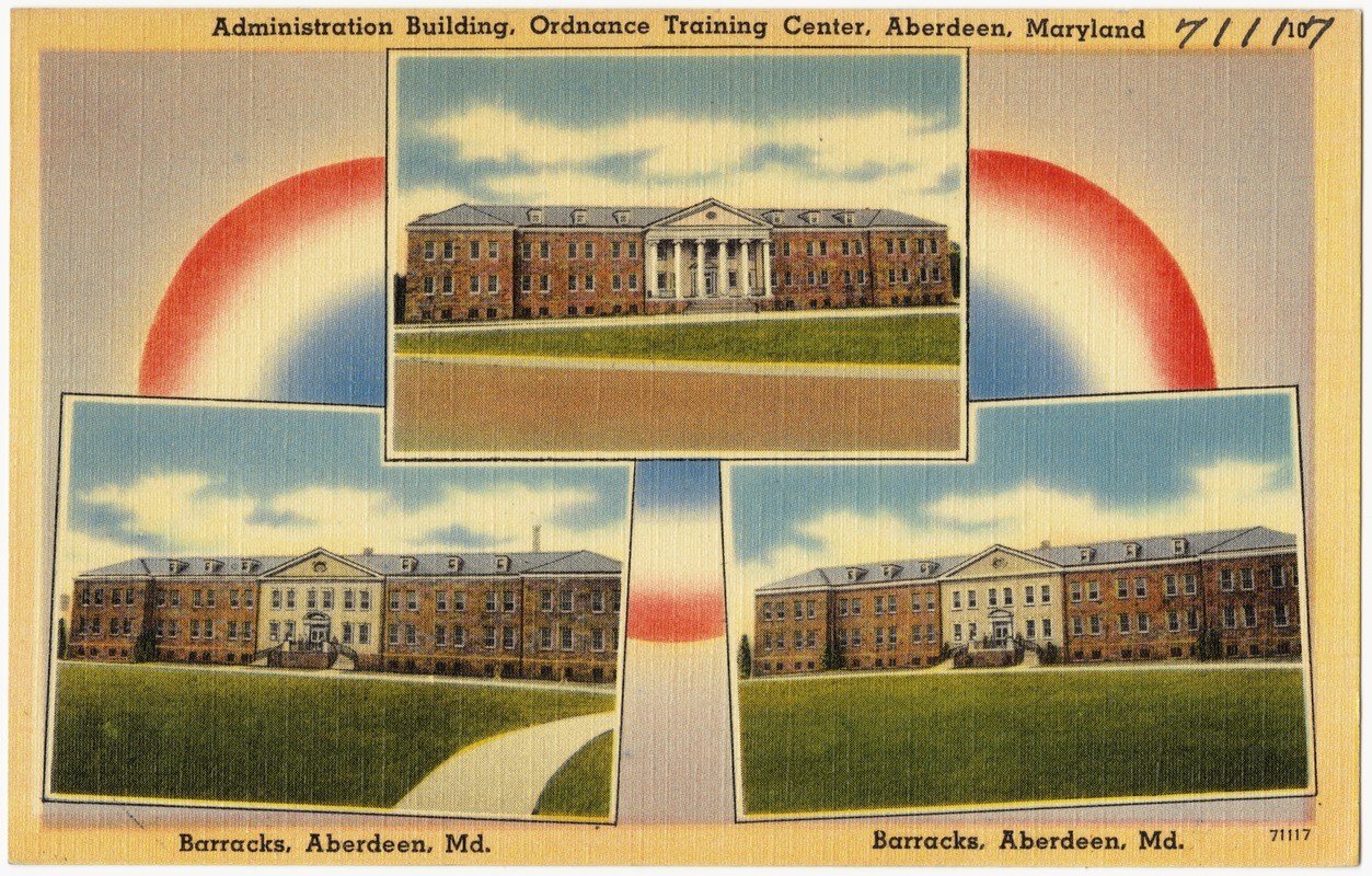 Administrative building, Ordnance Training Center, Aberdeen, Maryland
