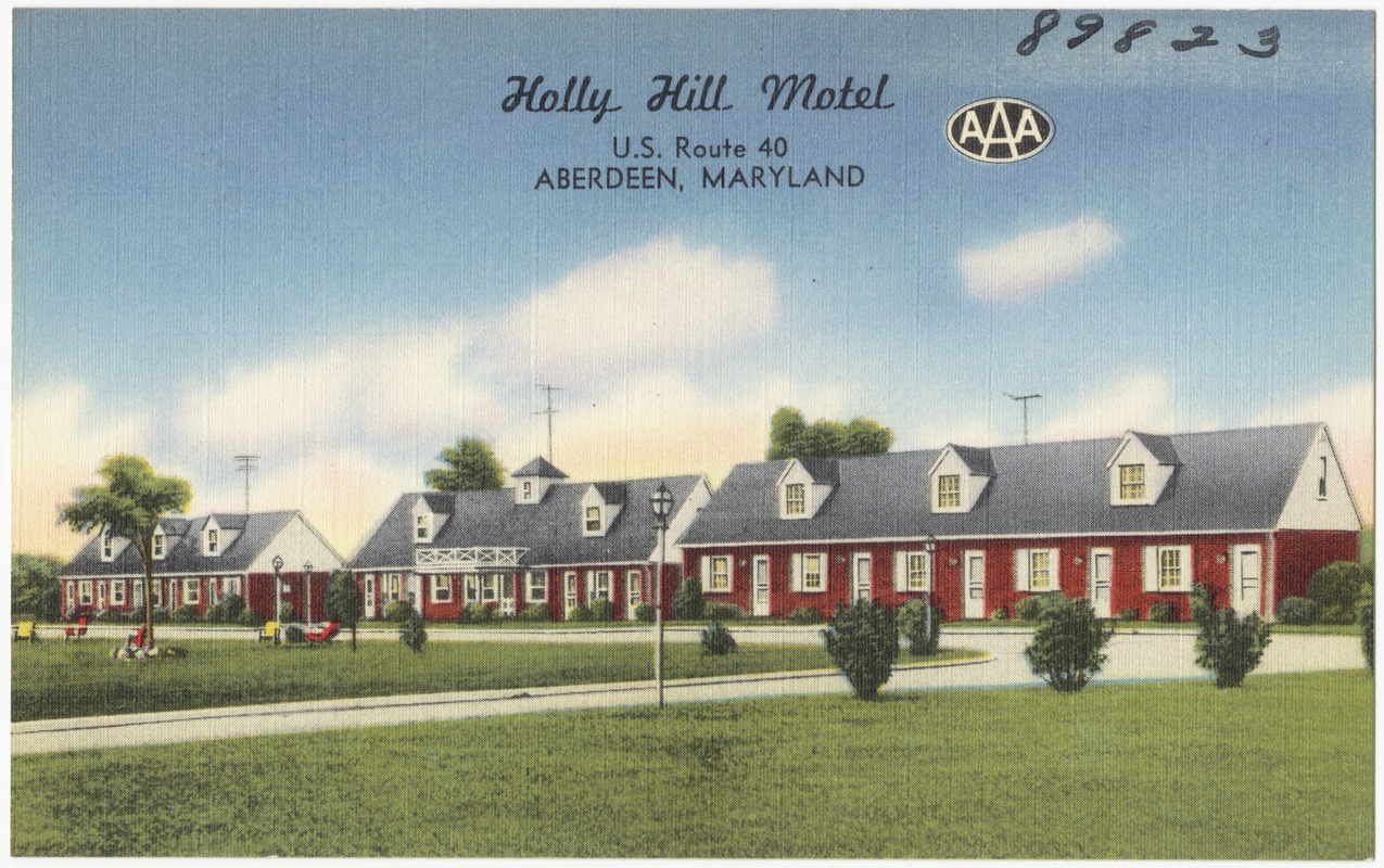 Holly Hill Motel, U.S. Route 40, Aberdeen, Maryland