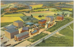 View of Calvert City, home of Calvert Distilling Company, Baltimore, Maryland, Maryland's largest distillery