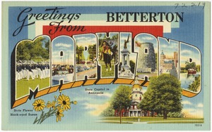 Greetings from Betterton, Maryland