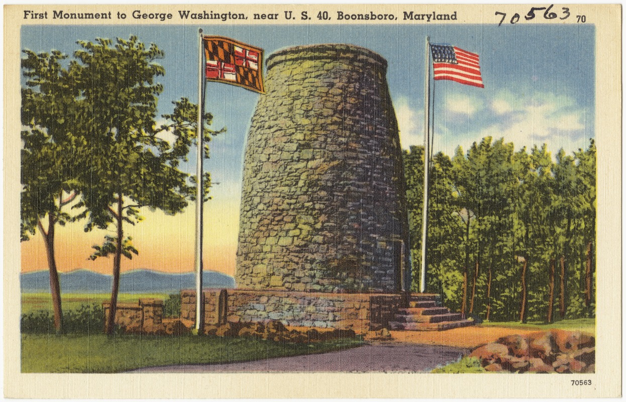 First monument to George Washington, near U. S. 40, Boonsboro, Maryland
