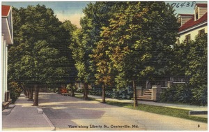 View along Liberty St., Centerville, Md.