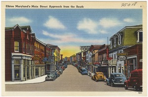 Elkton Maryland's Main Street approach from the South