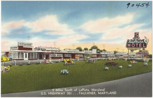 Mayflower Motel, 5 miles south of LaPlata, Maryland, U. S. Highway 301... Faulkner, Maryland