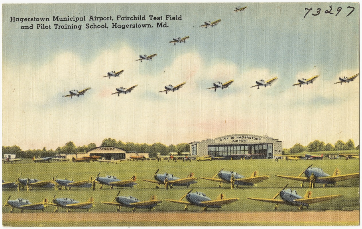Hagerstown Municipal Airport, Fairchild Test Field and Pilot Training School, Hagerstown, Md.