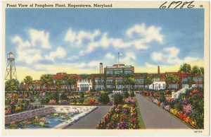 Front view of Pangborn Plant, Hagerstown, Maryland