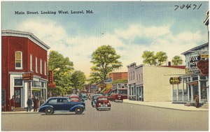 Main Street looking west, Laurel, Md.