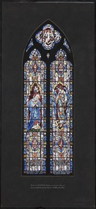Design for north aisle window second from chancel, Immaculate Conception Church, Easthampton, Mass.