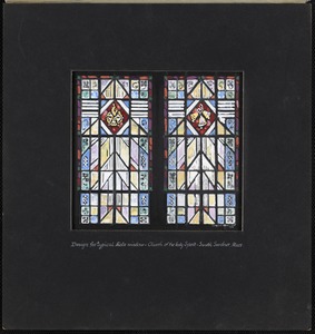 Design for typical aisle window, Church of the Holy Spirit, South Gardner, Mass.