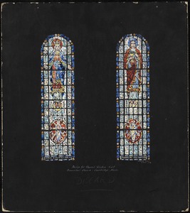 Design for chancel window - east. Conventual Church, Cambridge, Mass.