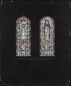 Design for south clerestory window - Saint John's Monastary, Cambridge, Mass. (Eastern end)