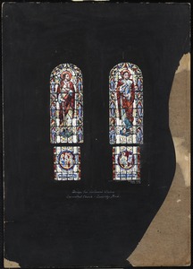 Design for workmen's window, Conventual Church, Cambridge, Mass.