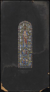 Design for south aisle window, S. James Church, Cambridge, Mass.
