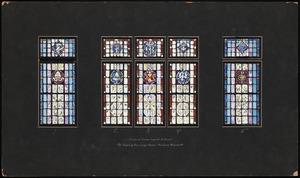 Design for window opposite the chancel, the Chapel of Our Lady's Haven, Fairhaven, Massachusetts