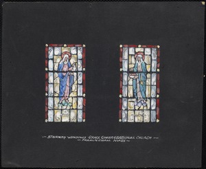 S. Mary, S. Martha, stairway windows, Grace Congregational Church, Framingham, Mass.