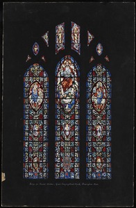 Design for chancel window, Grace Congregational Church, Framingham, Mass.