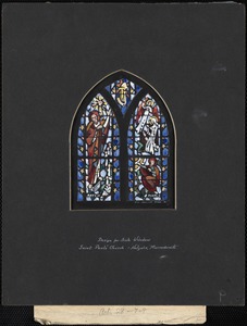 Design for aisle window, Saint Paul's Church, Holyoke, Massachusetts